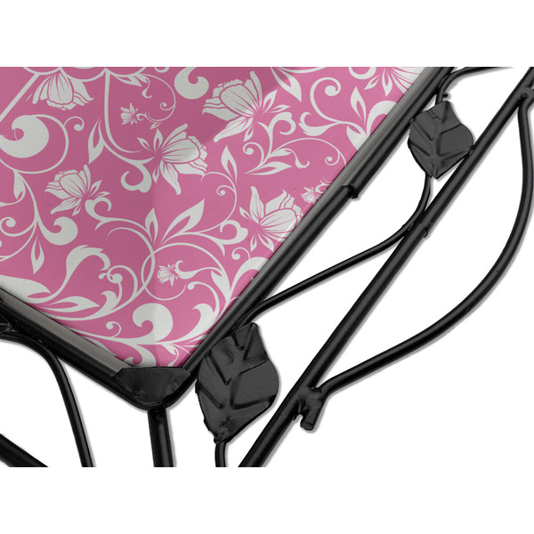 Floral Vine Square Trivet - Detail