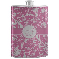 Floral Vine Stainless Steel Flask (Personalized)
