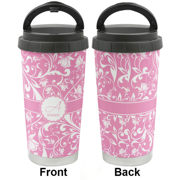 Floral Vine Stainless Steel Travel Cup - Apvl
