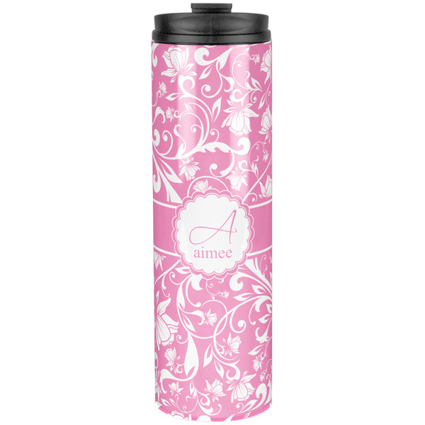 Custom Floral Vine Stainless Steel Skinny Tumbler - 20 oz (Personalized)