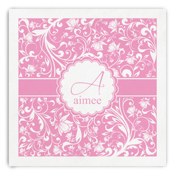 Floral Vine Paper Dinner Napkins (Personalized)