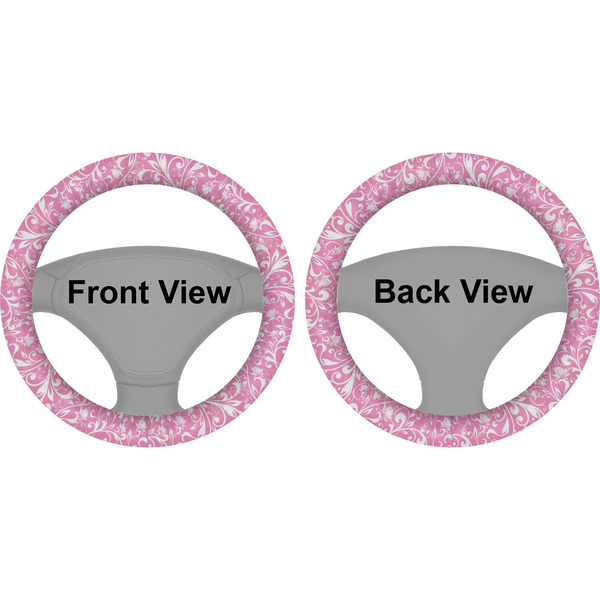 Floral Vine Steering Wheel Cover- Front and Back