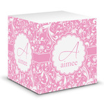 Floral Vine Sticky Note Cube (Personalized)
