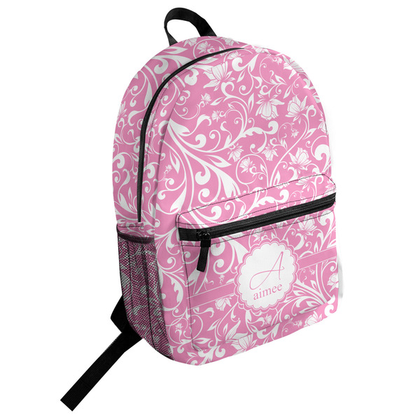 Custom Floral Vine Student Backpack (Personalized)