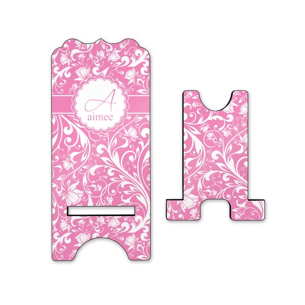 Floral Vine Stylized Phone Stand - Front & Back - Small