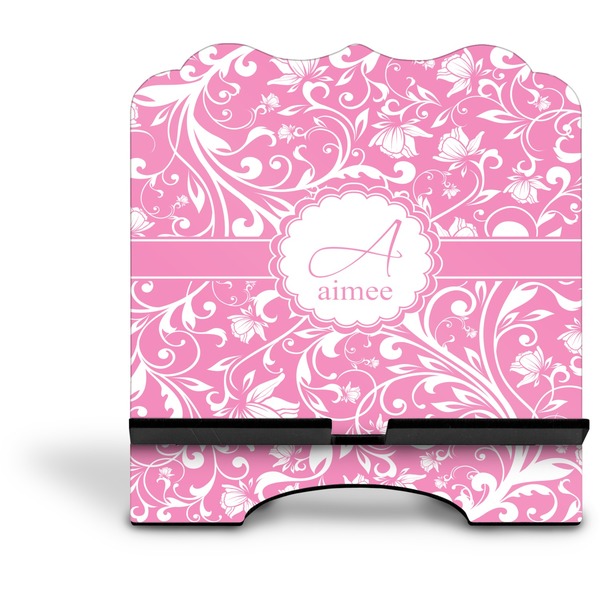 Floral Vine Stylized Tablet Stand - Front without iPad