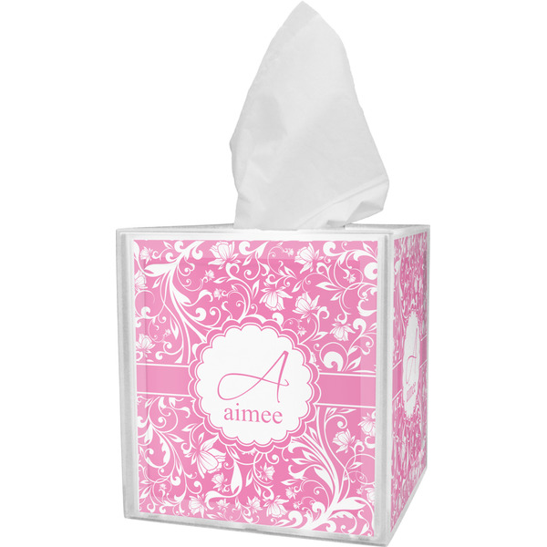 Custom Floral Vine Tissue Box Cover (Personalized)