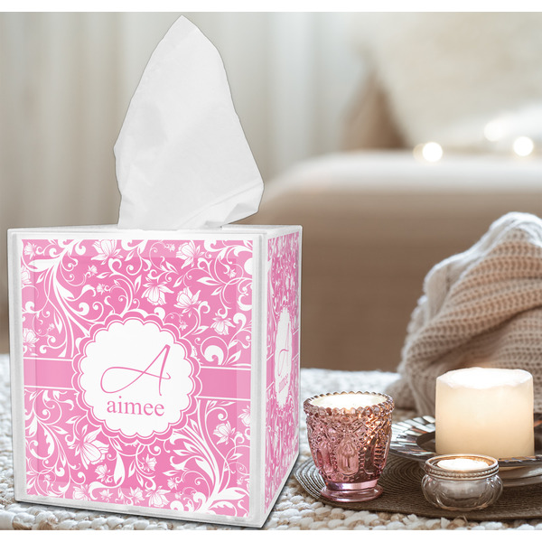 Floral Vine Tissue Box - LIFESTYLE