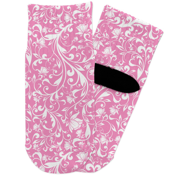 Custom Floral Vine Toddler Ankle Socks