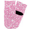 Floral Vine Toddler Ankle Socks - Single Pair - Front and Back