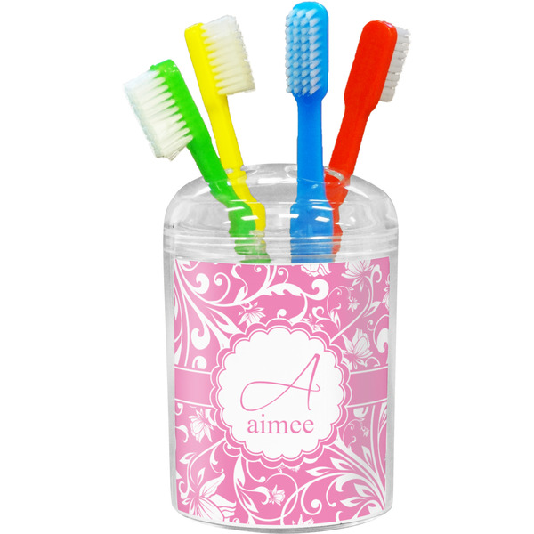 Custom Floral Vine Toothbrush Holder (Personalized)