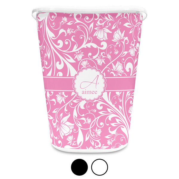 Floral Vine Custom Waste Basket