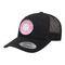 Floral Vine Trucker Hat - Black (Personalized)