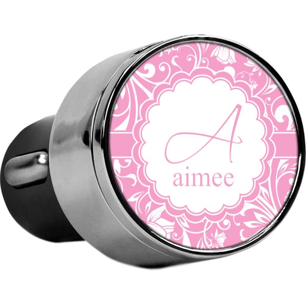 Custom Floral Vine USB Car Charger (Personalized)