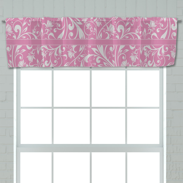 Floral Vine Valance - Closeup on window