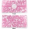 Floral Vine Vinyl Check Book Cover - Front and Back