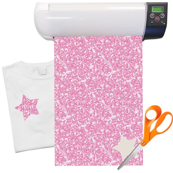 Custom Floral Vine Heat Transfer Vinyl Sheet (12"x18")