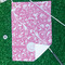 Floral Vine Waffle Weave Golf Towel - In Context