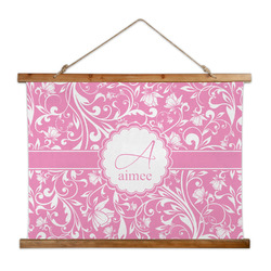 Floral Vine Wall Hanging Tapestry - Wide (Personalized)