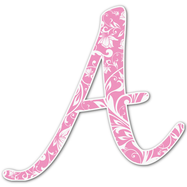 Custom Floral Vine Letter Decal - Custom Sizes (Personalized)