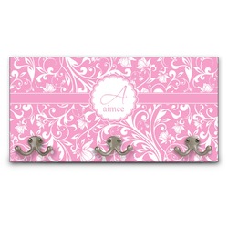 Floral Vine Wall Mounted Coat Rack (Personalized)