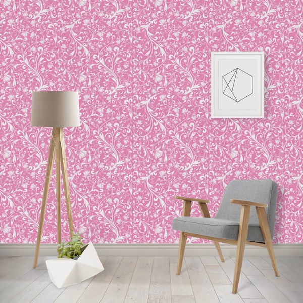 Custom Floral Vine Wallpaper & Surface Covering (Peel & Stick - Repositionable)