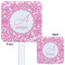 Floral Vine White Plastic Stir Stick - Double Sided - Approval