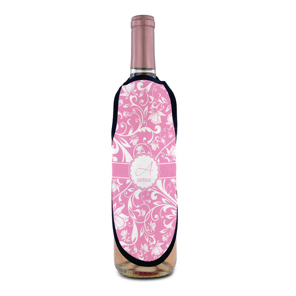Floral Vine Wine Bottle Apron - IN CONTEXT