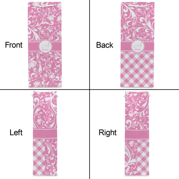 Floral Vine Wine Gift Bag - Matte - Approval