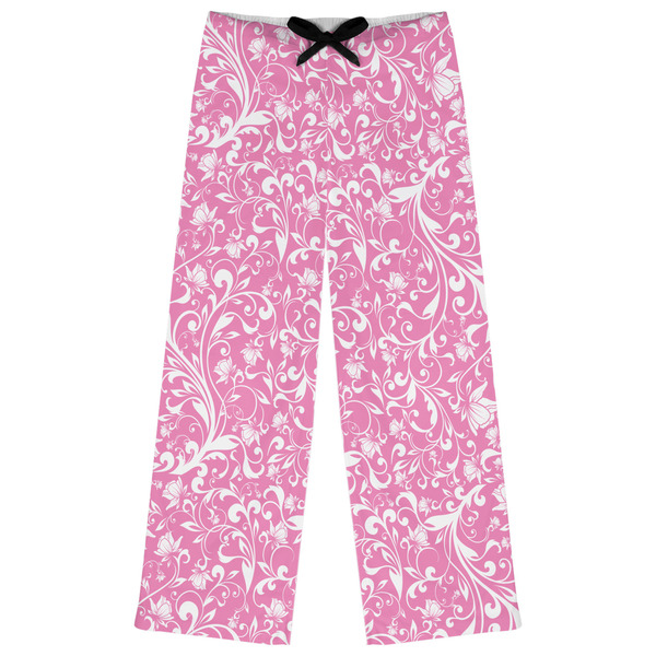 Custom Floral Vine Womens Pajama Pants - XS