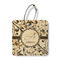 Floral Vine Wood Luggage Tags - Square - Front/Main