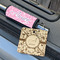 Floral Vine Wood Luggage Tags - Square - Lifestyle