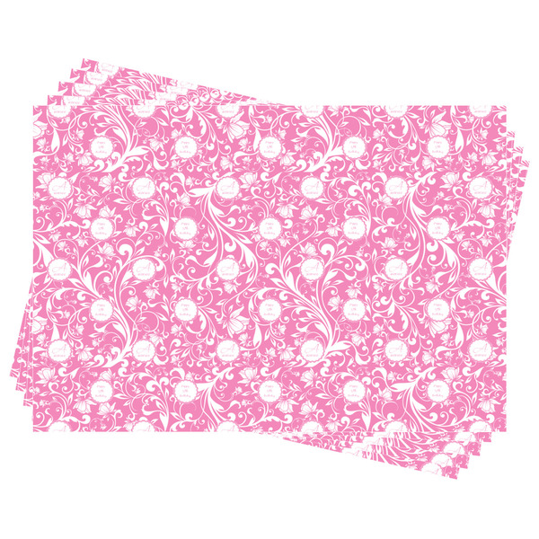 Floral Vine Wrapping Paper - Front & Back - Sheets Approval
