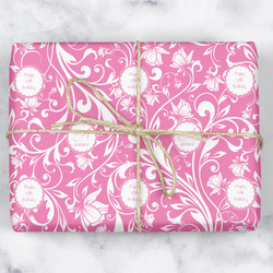 Floral Vine Wrapping Paper (Personalized)