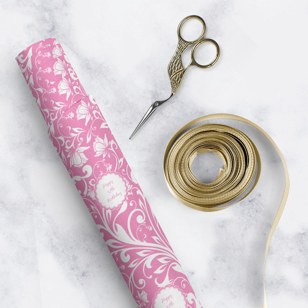 Floral Vine Wrapping Paper Roll - Matte - In Context