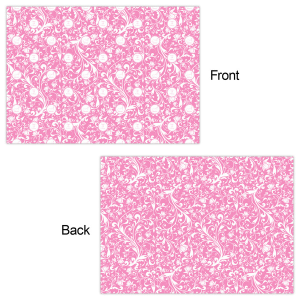 Floral Vine Wrapping Paper Sheet - Double Sided - Front & Back