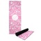 Floral Vine Yoga Mat with Black Rubber Back Full Print View