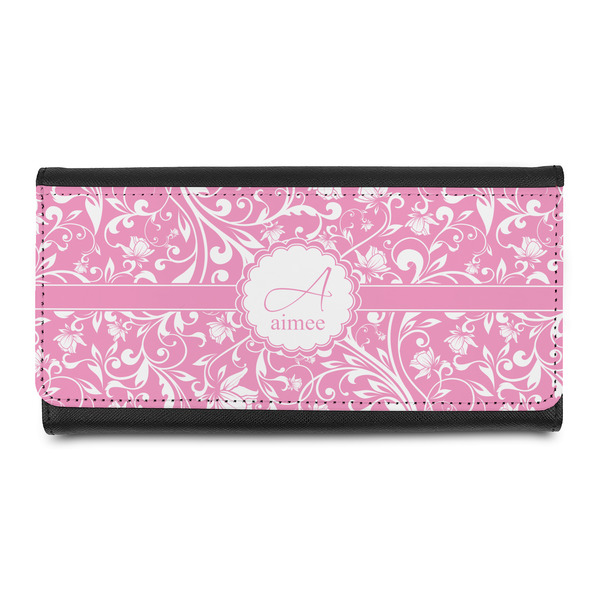 Custom Floral Vine Leatherette Ladies Wallet (Personalized)