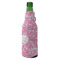 Floral Vine Zipper Bottle Cooler - ANGLE (bottle)