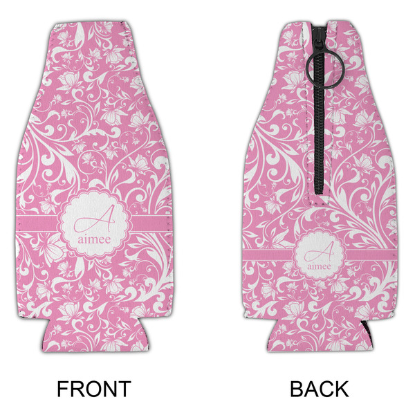 Floral Vine Zipper Bottle Cooler - APPROVAL