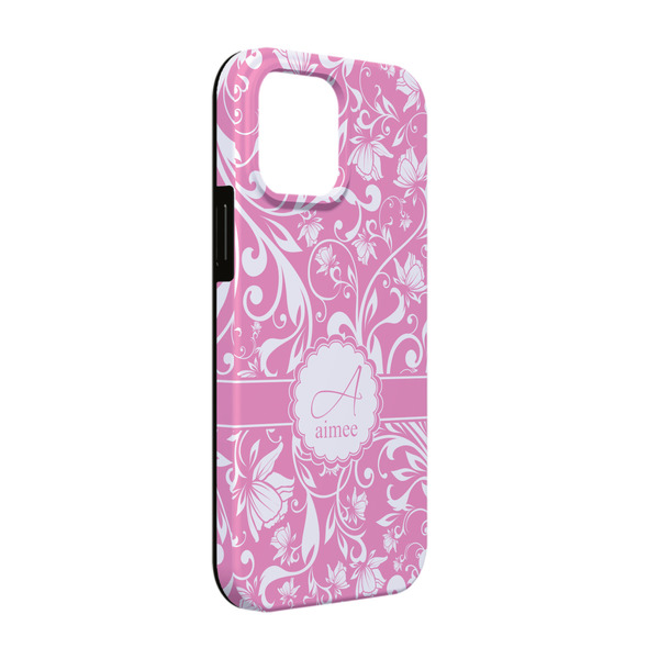 Custom Floral Vine iPhone Case - Rubber Lined - iPhone 13 Pro (Personalized)