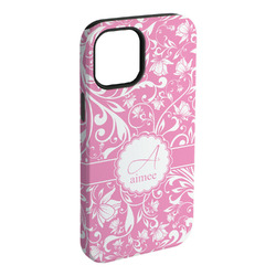 Floral Vine iPhone Case - Rubber Lined - iPhone 15 Plus (Personalized)