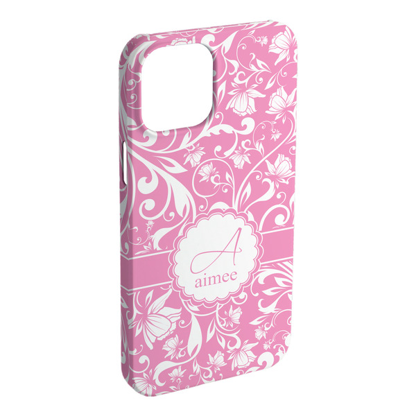 Custom Floral Vine iPhone Case - Plastic (Personalized)