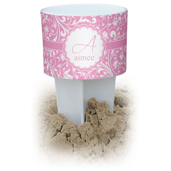 Custom Floral Vine Beach Spiker Drink Holder (Personalized)