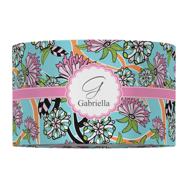 Summer Flowers 12" Drum Lampshade - FRONT (Fabric)