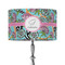 Summer Flowers 12" Drum Lamp Shade - Fabric (Personalized)