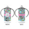 Summer Flowers 12 oz Stainless Steel Sippy Cups - APPROVAL