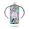 Summer Flowers 12 oz Stainless Steel Sippy Cups - FRONT