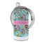 Summer Flowers 12 oz Stainless Steel Sippy Cups - FULL (back angle)