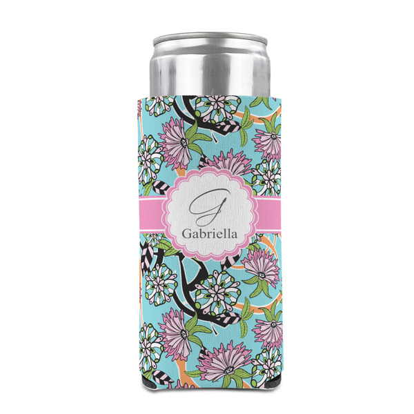Summer Flowers 12oz Tall Can Sleeve - FRONT (on can)